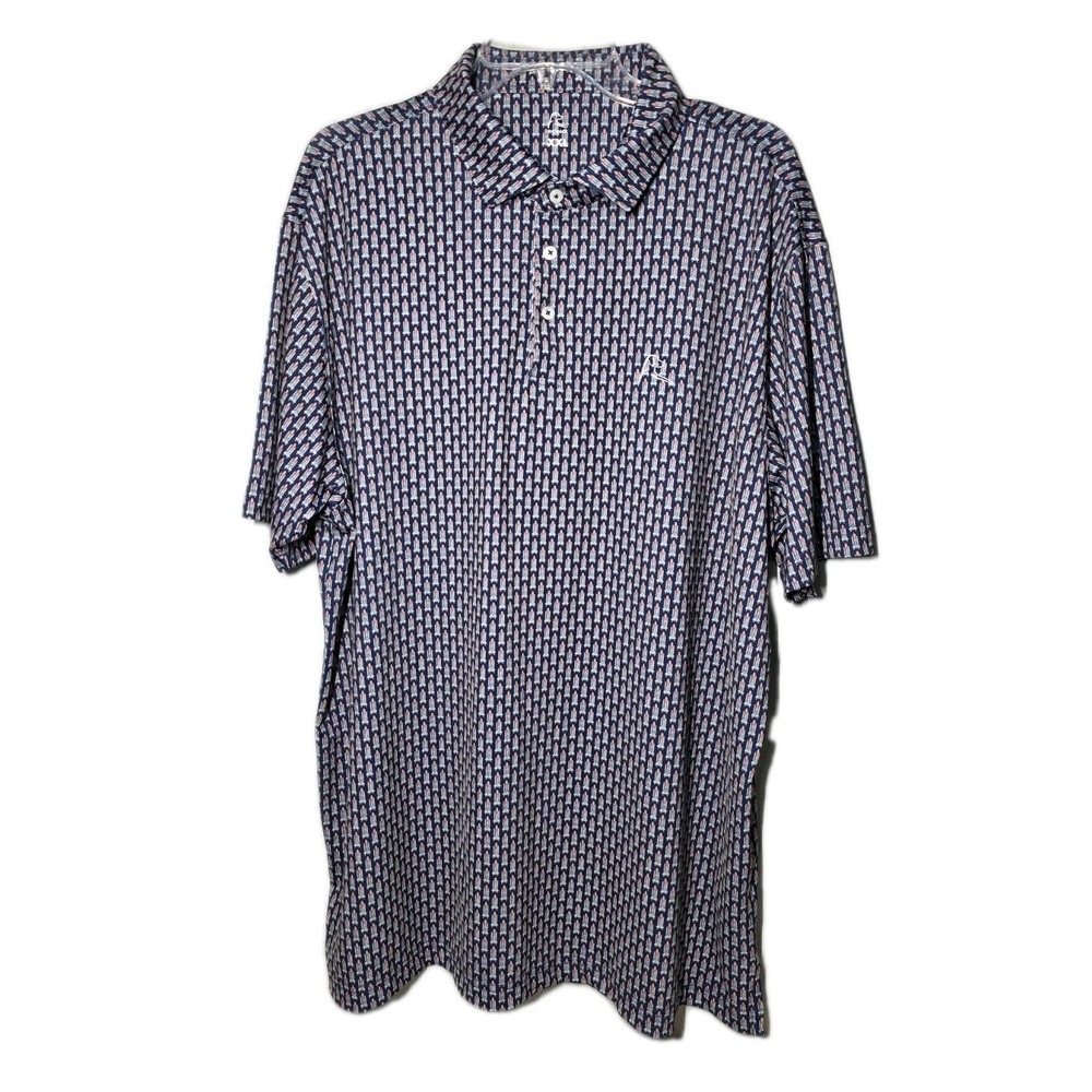 Rhoback Mens Size XXLPolo The Rocket Performance Stretch Short Sleeve Golf Polo